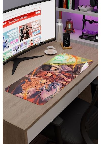 The Rising Of The Shield Hero Dikişli Kauçuk Oyuncu Mousepad V4 - 70x30 Xl Gaming Mouse Pad