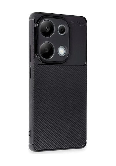 Xiaomi Redmi Note 13 Pro 4g Uyumlu Kılıf Auto Focus Karbon Kapak - Siyah