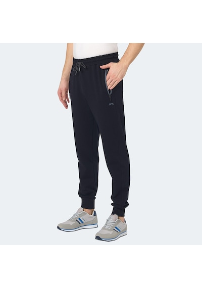 Slazenger NEAL KTN Erkek Fermuar Cepli Lacivert Eşofman Altı