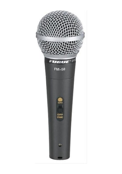Fugue Fm-58 Dinamik Mikrofon Kablolu - Tek Yönlü - 600 Ohm