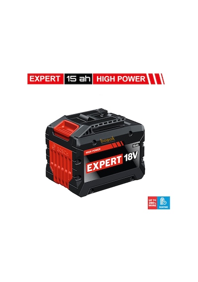 Bosch Expert Yeni 15,0 Ah Güçlü Yedek Akü Exba 18v-150 1600a036zm