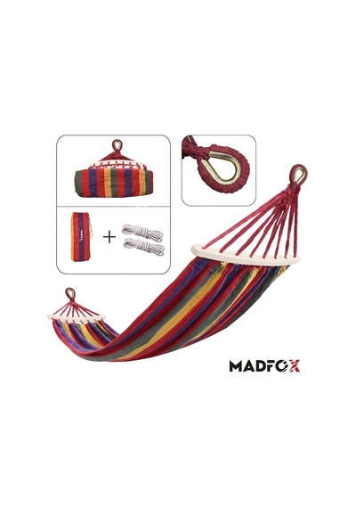Madfox Tree Bed Lightweight Canvas Hamak Kırmızı