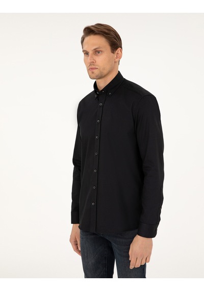 Pierre Cardin Erkek Siyah Gömlek Desenli 50292553-vr046 Siyah Pierre Cardin Erkek Siyah Gömlek Desenli 50292553-vr046 Siyah