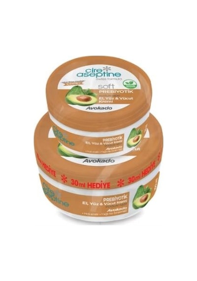 Cire Aseptine Soft Avokado El Yüz ve Vücut Kremi 100 ML + Avokado El Yüz ve Vücut Kremi 30 ML