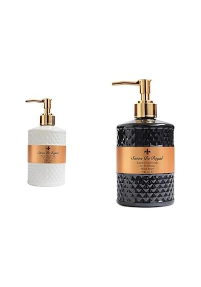 Savon De Royal Luxury Vegan Sıvı Sabun White Pearl 500 Ml Xsavon De Royal Luxury Vegan Sıvı Sabun Black Pearl 500 Ml