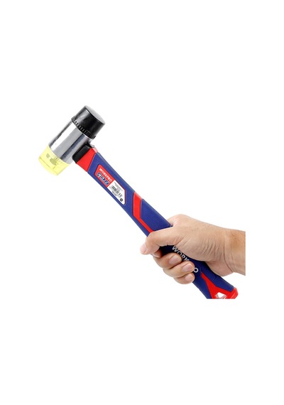 Workpro Wp241036 40mm Fiberglas Saplı Çift Başlı Hassas Lastik Çekiç