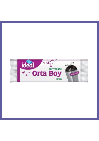 Bezos İdeal Büzgülü Çöp Torbası O.boy B.sabun 10 Lu Nıda