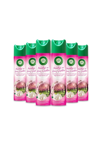 Airwick Sprey Aerosol Manolya Ve Kiraz Çiçeği Oda Kokusu 6 X 300 Ml