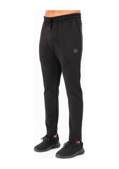 Maraton Sportswear Regular Erkek Dar Paça Basic Siyah Eşofman Altı 22480 Siyah - Siyah