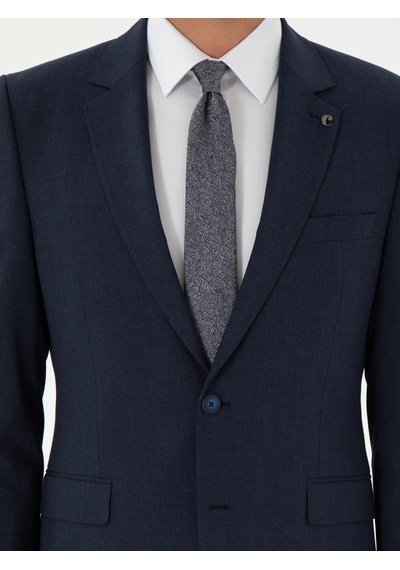 Cacharel Lacivert Slim Fit Klasik Takım Elbise