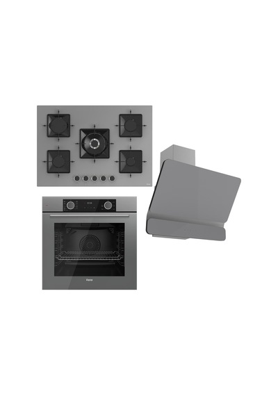 Ferre XE63CPR + SS038 D082 Gri Ankastre Set