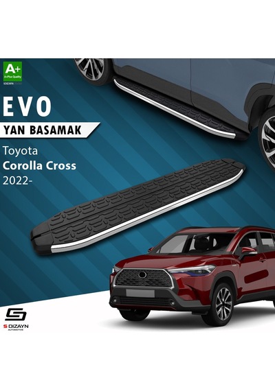 Drstuning S-dizayn Toyota Corolla Cross Evo Krom Yan Basamak 183 Cm 2022 Üzeri