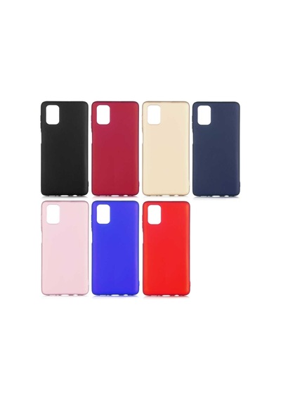 Noktaks - Samsung Galaxy Uyumlu M51 - Kılıf Mat Renkli Esnek Premier Silikon Kapak - Rose Gold