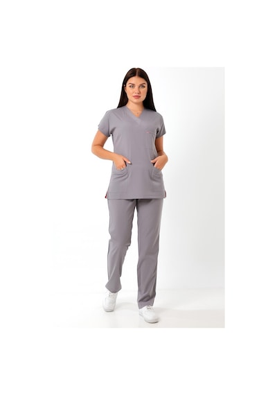 Bflex Unisex Likralı Yarasa Kol Takım - 6406 Gri-12074 6406 Gri