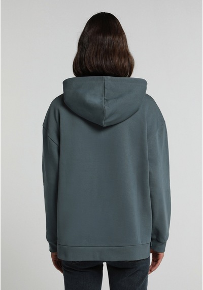 Colin's Colins Oversize Fit Kapüşonlu Baskılı Kadın Mavi Sweatshirt Cl1077485 Q1.v2 Blp Petrol Mavisi