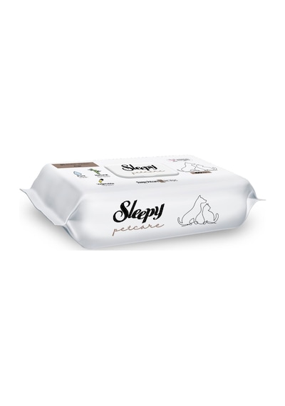 Sleepy Petcare Evcil Hayvan Islak Havlusu 60 Yaprak