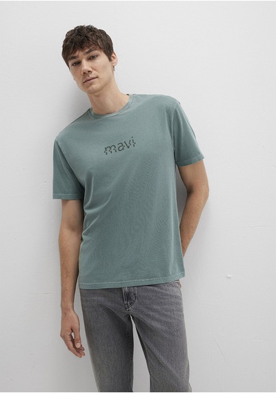 Mavi - Mavi Baskılı Yeşil Tişört 0612933-71917 Yeşil