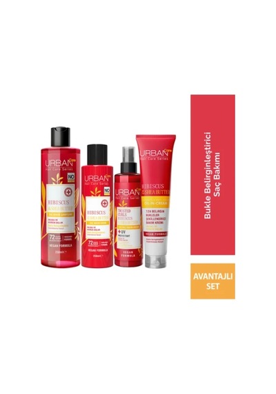 Urban Care Twisted Curls Hibiscus Shea Butter Saç Bakım Seti 4 L PKT.URBANCARE.061