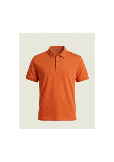 Kidsmadamiko Kız Çocuk Kısa Kollu Okul Polo Yaka T-shirt 5-17 Yaş Bedenler Turuncu