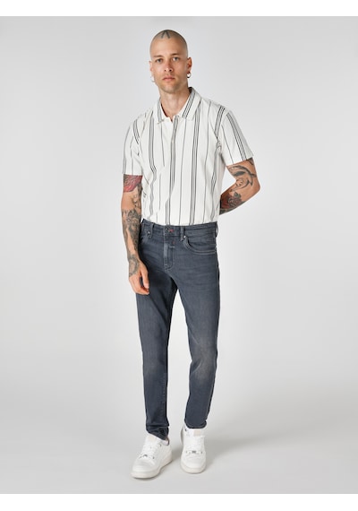 Colin's Colins 041 Danny Slim Fit Düşük Bel Düz Paça Siyah Erkek Jean Pantolon Cl1064359 001