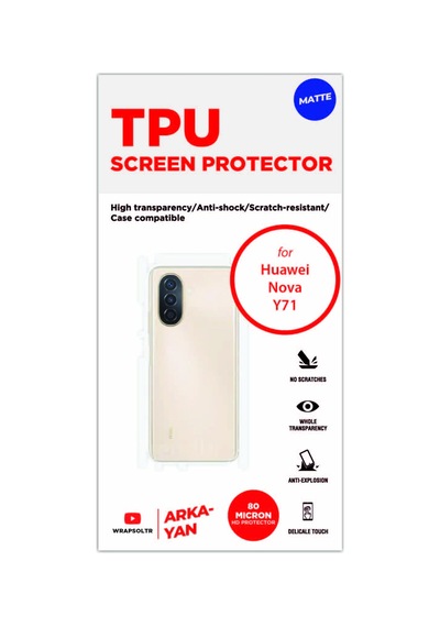 Huawei Nova Y71 Mat Arka Ve Yan Kaplama Hd Film