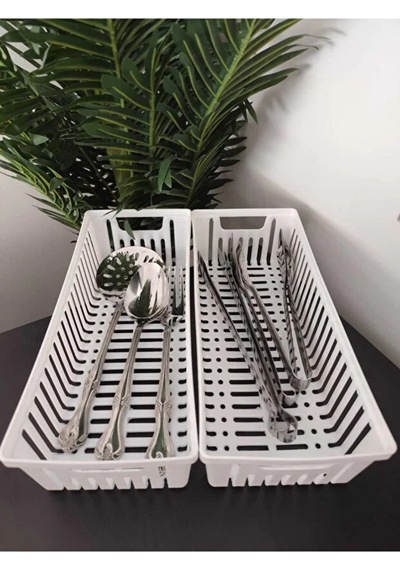 4'lü Modüler Kaşıklık Seti - Mutfak Düzenleyici Çekmece İçi Organizer Bıçaklık Kepçelik Plastik Beya Diğer