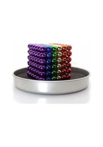 Renkli 216 Mıknatıs Neocube Mıknatıs 5mm Neodyum Evimdeyokyok