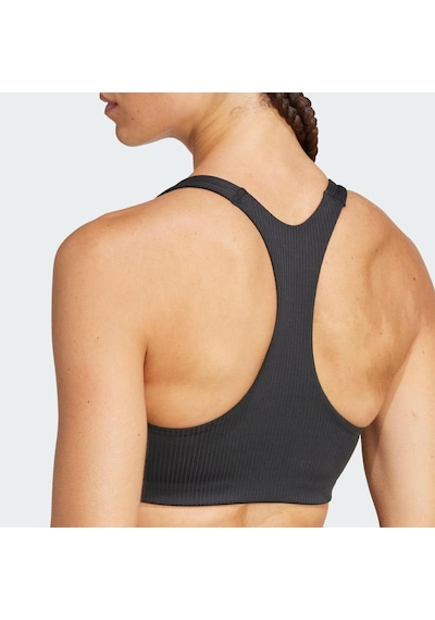 Adidas Powerimpackt Rib Medium Support Training Kadın Büstiyer C-adıjd7186b30a00 Siyah
