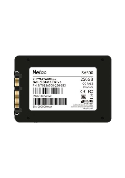 Netac Sa500 256gb 2.5 Ssd Disk Nt01sa500-256-s3x 520/450mb/s