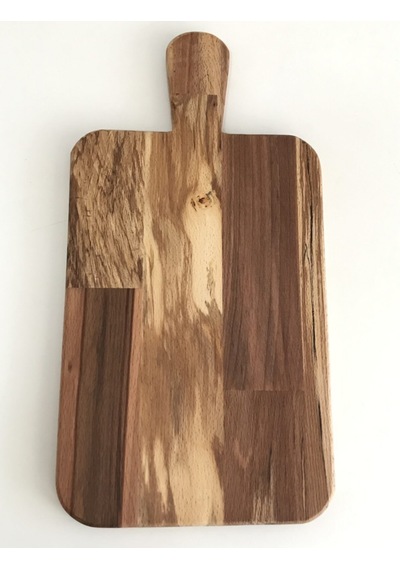 Doğal Ahşap Kesme Tahtası - Kayın Masif Saplı 20x39 Ahşap