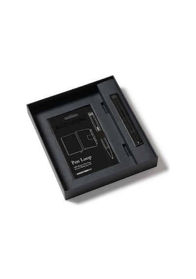 Leuchtturm 1917 Bullet Journal All Black Stealth Collector's Set Limited Edition Kalem, Defter Ve Kitap Ayracı 369716 Siyah