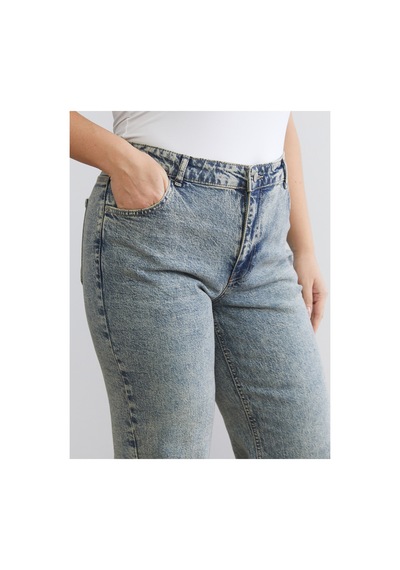 LC Waikiki Alıta Cıty Farkıyla Lcw Jeans İndigo Denim Düz Straight & Düz Normal Bel Düz Paça Kadın Jean Pantolo İndigo - 925403850 İndigo