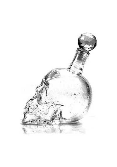 Hubrendy Emin Crystal Head Kuru Kafa Cam Şişe 350 Ml