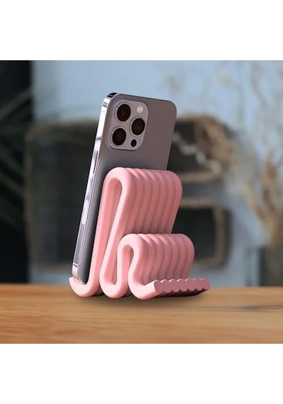Modern Masaüstü Minimalist Telefon Tutucu - Stand Pembe Diğer