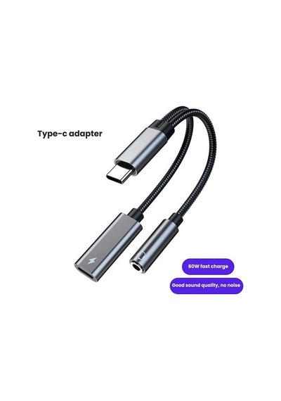 Wealthglow 2'si 1 Arada Usb C - 3,5mm Kulaklık Jakı Adaptörü Es4ıob