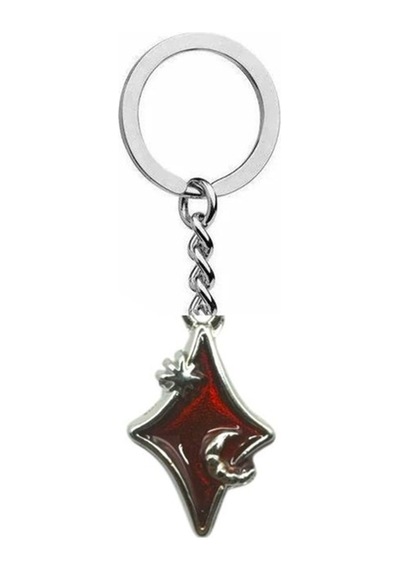 Red Stone Crystal Unisex Anahtarlık Kırmızı Kristal Taşlı Şık Ve Işıltılı Aksesuar