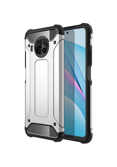Kilifone - Xiaomi Uyumlu Mi 10t Lite 5g - Kılıf Çift Katman Zırh Tank Crash Military Kapak - Gri