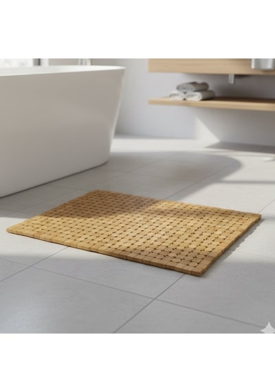 Akayev Bambu Banyo Matı 40x60 Cm Kahverengi