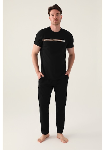 Arnetta Good Siyah Erkek Pijama Takımı 5274-42704 Siyah