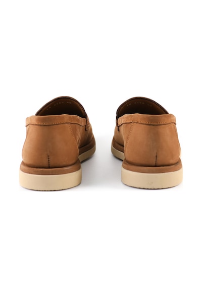 Tuna Hakiki Deri Camel Nubuk Loafer Erkek Ayakkabı - E4558 Camel