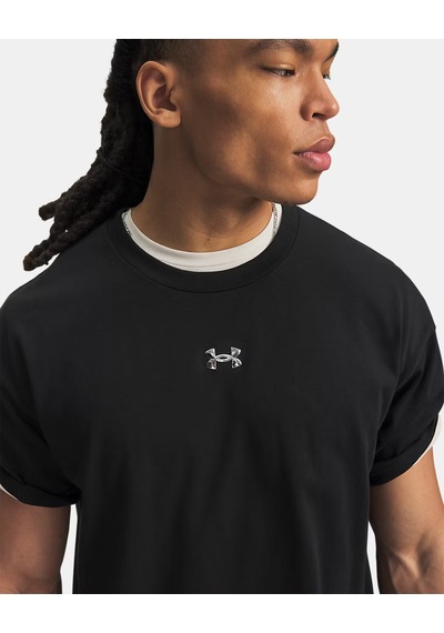 Under Armour Ua M Hwt Metal Logo Ss Erkek Tişört 6013618 6013618 008