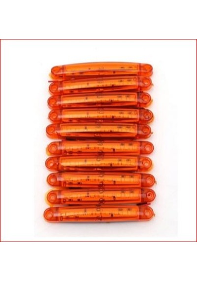 10 Adet 9 Ledli Parmak Led Lamba Sarı