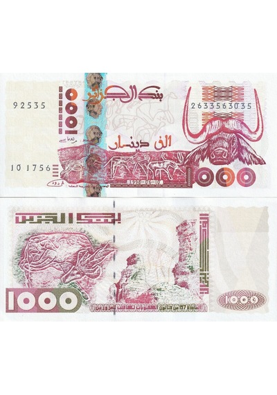 Emir Koleksiyon Cezayir 1998 Yılı 1000 Dinar Yabancı Kağıt Para Çil Unc Koleksiyon Para