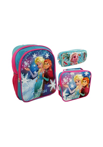 Frozen Okul Sırt Çantası Beslenme Çantası Kalemlik 3'lü Set