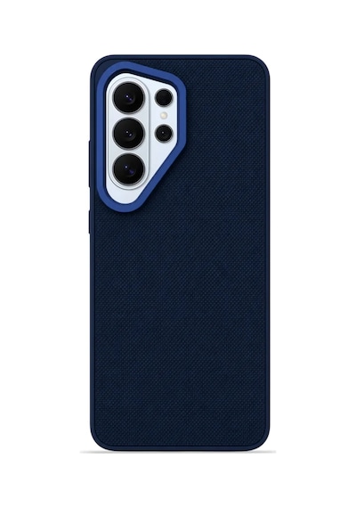 Premium Fabric Cover Midnight Navy Galaxy S24 Ultra Lacivert
