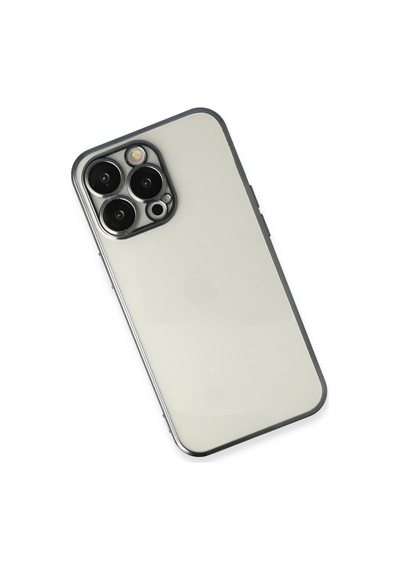 Apple Uyumlu iPhone 13 Pro Max Kılıf Kamera Korumalı Lensli Silikon Siyah,
