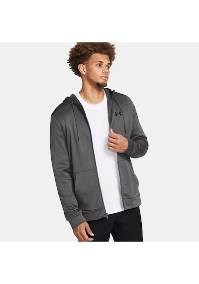 Under Armour Fleece Zipped Erkek Gri Günlük Sweatshirt 1373357 Gri