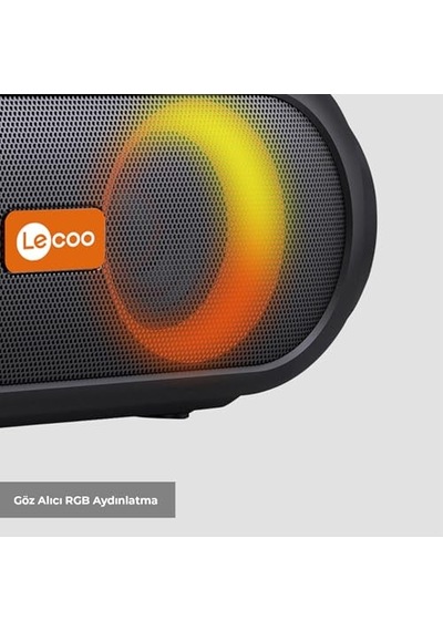 Ds152 35 Cm Büyük Boy Boombox Bluetooth Hoparlör 36w, Çift 3 Subwoofer, Rgb Aydınlatma, Ipx5 Suya Dayanıklı, T
