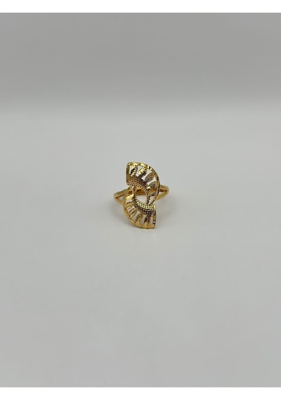 Arnes Jewelry Çelik 22 Ayar Altın Kaplama Ayarlanabilir Yüzük Ar501nes Gold