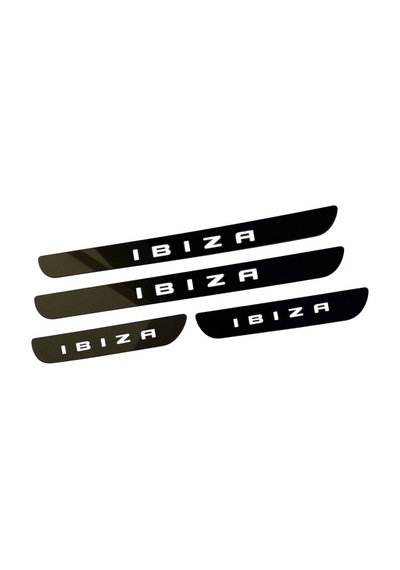 İbiza Pleksi Kapı Eşiği Piano Black 4 Parça